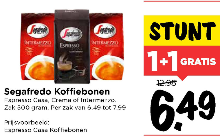 Segafredo   koffiebonen folder aanbieding bij  Vomar - details