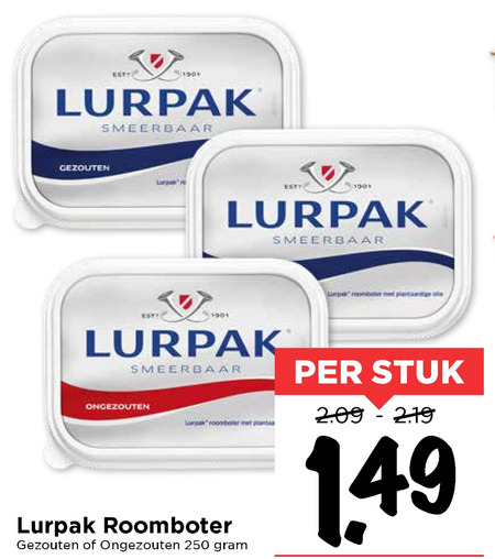 lurpak   roomboter folder aanbieding bij  Vomar - details