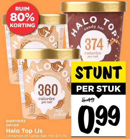 Halo Top   ijsspecialiteit folder aanbieding bij  Vomar - details