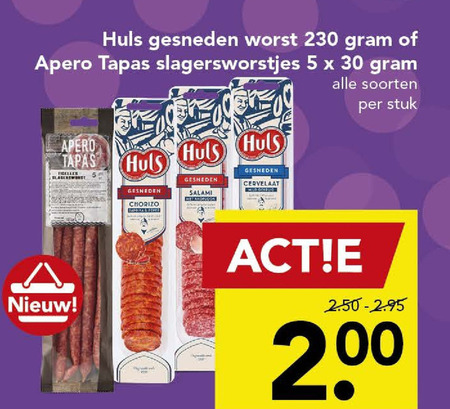 Huls   salami, cervelaatworst folder aanbieding bij  Deen - details