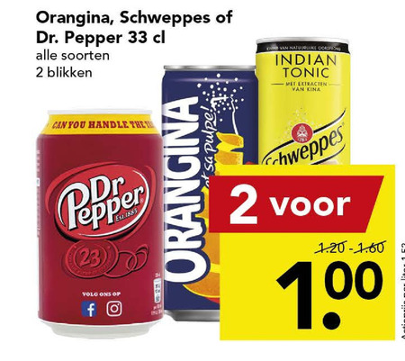 Orangina   cola, frisdrank folder aanbieding bij  Deen - details