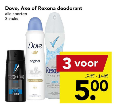 Axe   deodorant folder aanbieding bij  Deen - details