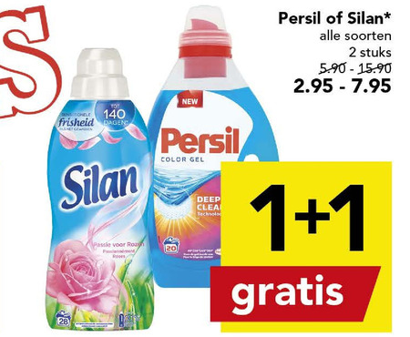 Persil   wasverzachter, wasmiddel folder aanbieding bij  Deen - details