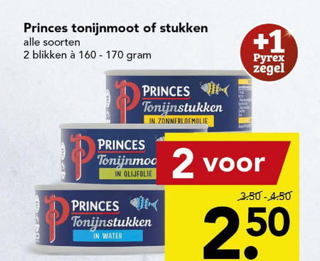 Princes   tonijn in blik folder aanbieding bij  Deen - details