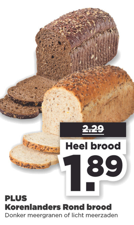 Korenlanders   brood folder aanbieding bij  Plus - details