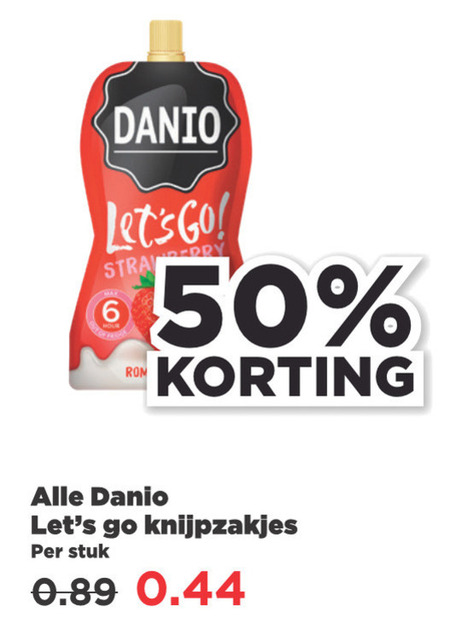 Danone Danio   kwark, zuivelsnack folder aanbieding bij  Plus - details