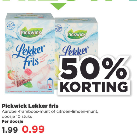 Pickwick   thee folder aanbieding bij  Plus - details