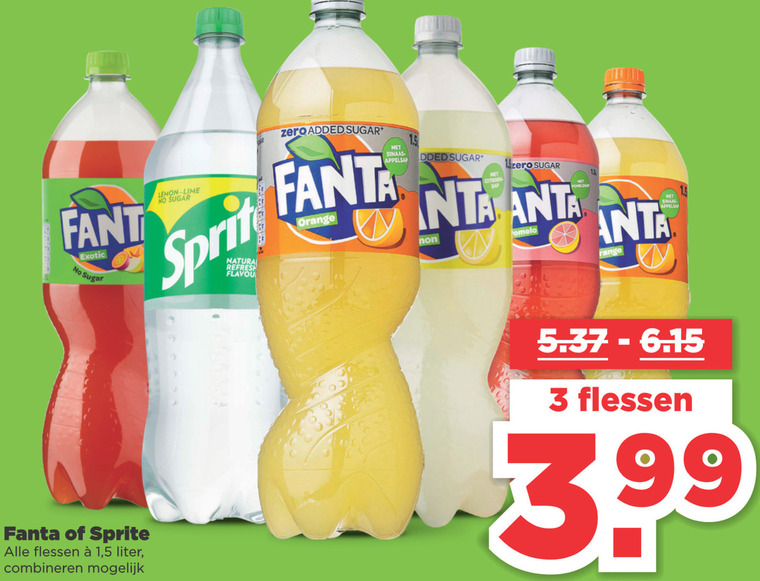 Fanta   frisdrank folder aanbieding bij  Plus - details