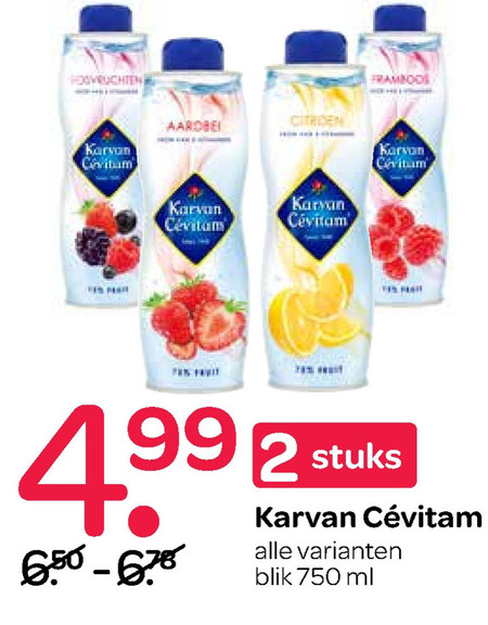 Karvan Cevitam   limonadesiroop folder aanbieding bij  Spar - details