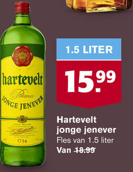 Hartevelt   jenever folder aanbieding bij  Hoogvliet - details