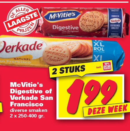 Verkade   biscuits folder aanbieding bij  Nettorama - details