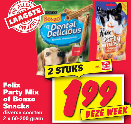 Felix   hondensnacks, kattensnacks folder aanbieding bij  Nettorama - details