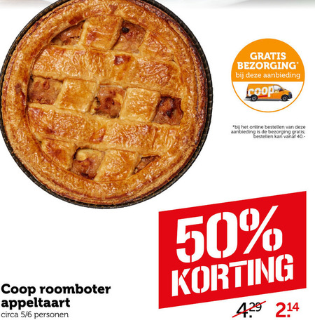 Coop Huismerk   appeltaart folder aanbieding bij  Coop - details