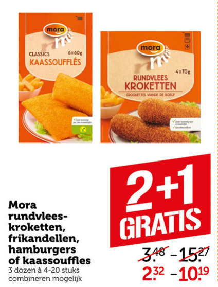 Mora   frikandellen, hamburger folder aanbieding bij  Coop - details