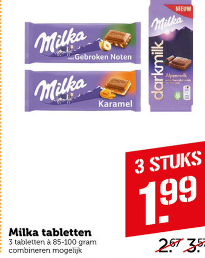 Milka   chocolade folder aanbieding bij  Coop - details