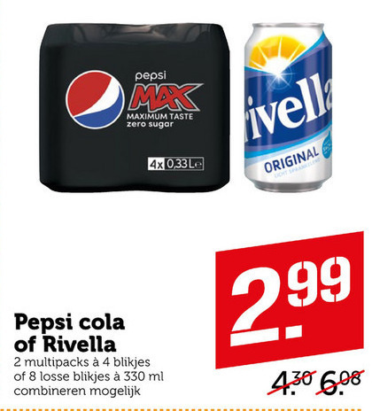 Pepsi   frisdrank, cola folder aanbieding bij  Coop - details