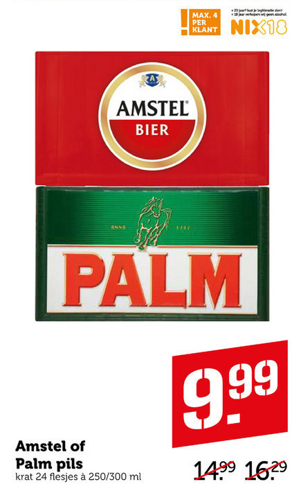 Palm Speciale   krat bier folder aanbieding bij  Coop - details