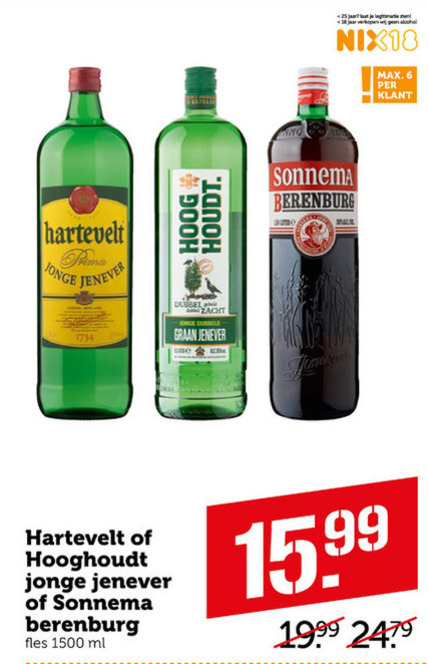 Hartevelt   berenburg, jenever folder aanbieding bij  Coop - details