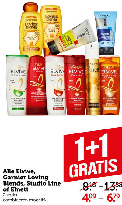 Elvive   shampoo folder aanbieding bij  Coop - details