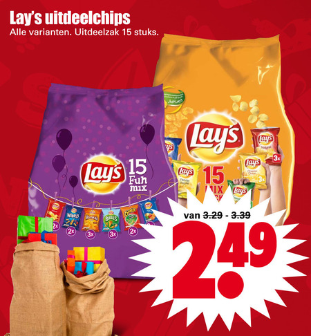 Lays   chips, zoutje folder aanbieding bij  Dirk - details