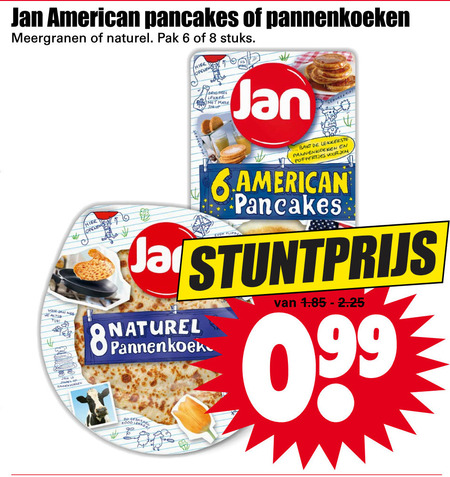 Jan   pannenkoek, poffertjes folder aanbieding bij  Dirk - details