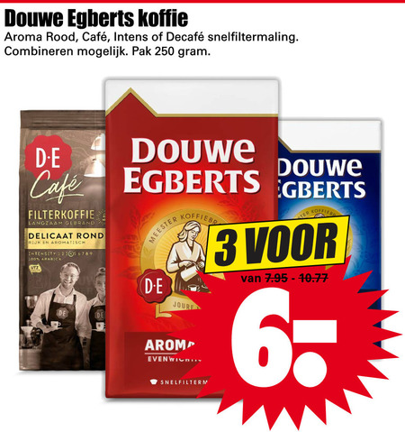 Douwe Egberts   koffie folder aanbieding bij  Dirk - details