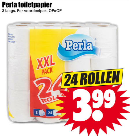 Perla   toiletpapier folder aanbieding bij  Dirk - details