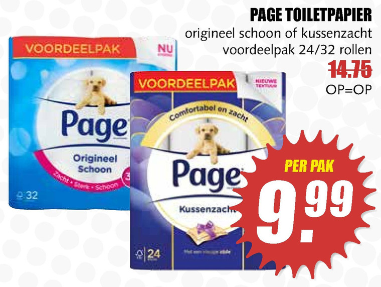 Page   toiletpapier folder aanbieding bij  MCD Supermarkt Basis - details