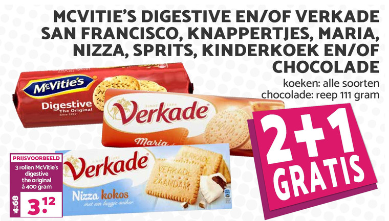 McVities   chocolade, biscuits folder aanbieding bij  Boons Markt - details