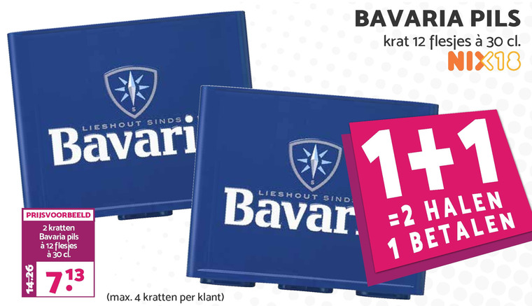 Bavaria   krat bier folder aanbieding bij  Boons Markt - details