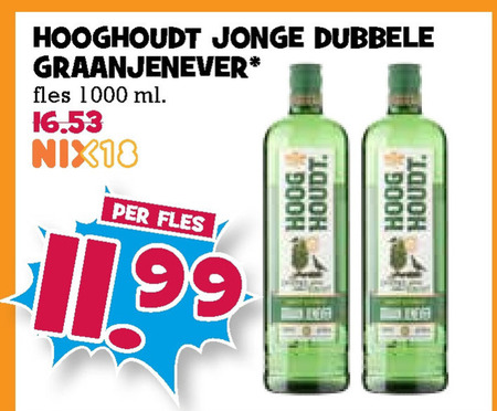 Hooghoudt   jenever folder aanbieding bij  Boons Markt - details