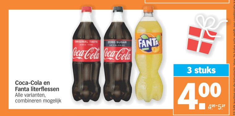 Fanta   frisdrank, cola folder aanbieding bij  Albert Heijn - details