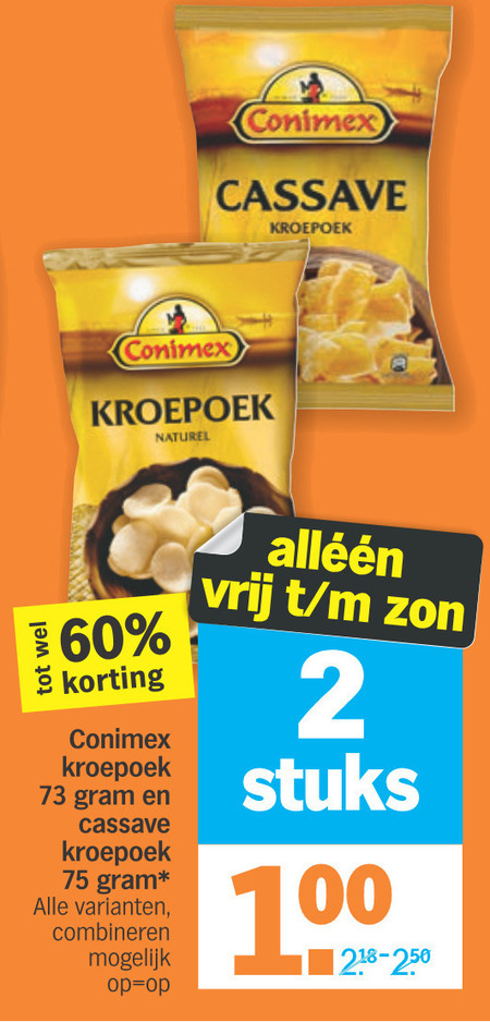 Conimex   kroepoek folder aanbieding bij  Albert Heijn - details