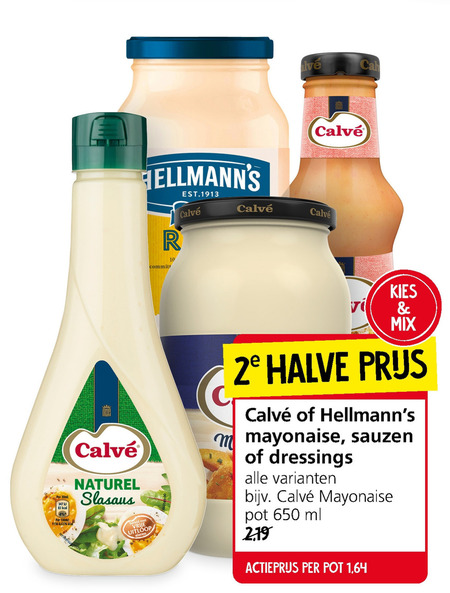 Hellmans   snacksaus, mayonaise folder aanbieding bij  Jan Linders - details