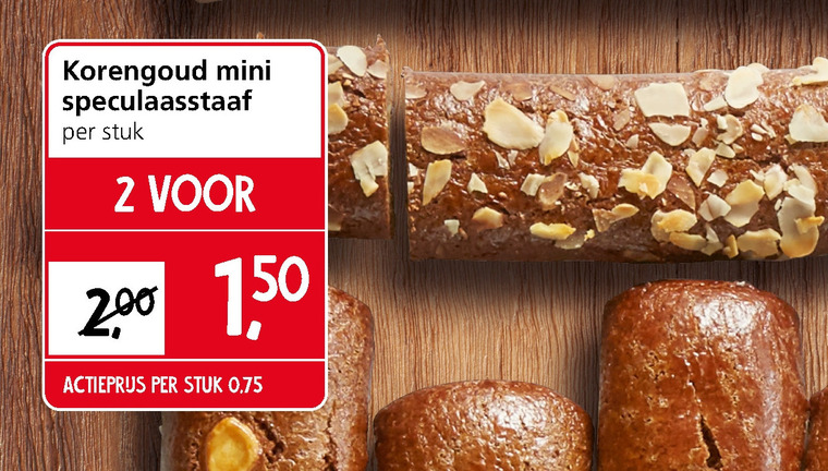 Korengoud   speculaas folder aanbieding bij  Jan Linders - details