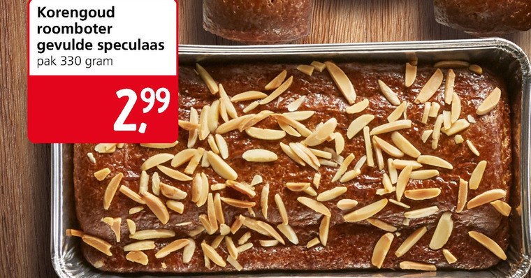 Korengoud   speculaas folder aanbieding bij  Jan Linders - details