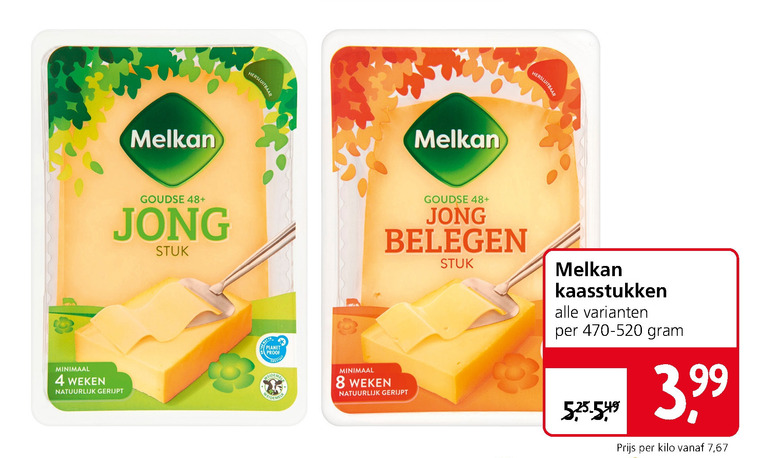 Melkan   kaas folder aanbieding bij  Jan Linders - details