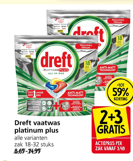 Dreft   vaatwasmiddel folder aanbieding bij  Jan Linders - details