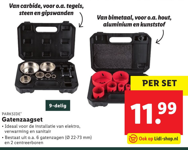 Parkside   gatenzaagset folder aanbieding bij  Lidl - details