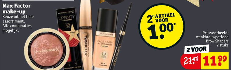 Max Factor   cosmetica folder aanbieding bij  Kruidvat - details