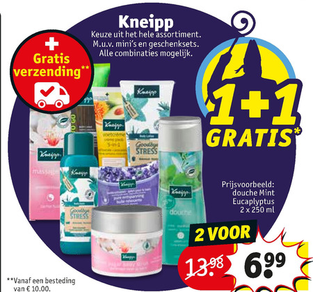 Kneipp   douchegel folder aanbieding bij  Kruidvat - details