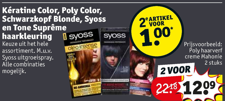 Schwarzkopf Keratine Color   haarkleuring folder aanbieding bij  Kruidvat - details