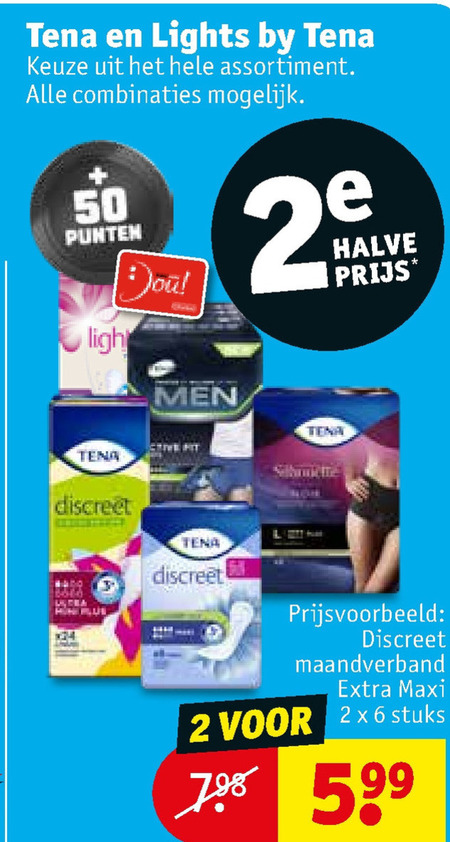 Tena Lady   incontinentieverband, maandverband folder aanbieding bij  Kruidvat - details