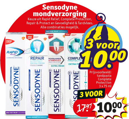 Sensodyne   tandpasta folder aanbieding bij  Kruidvat - details