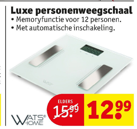 Watshome   weegschaal folder aanbieding bij  Kruidvat - details