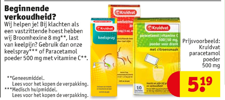 Kruidvat Huismerk   huisapotheek, hoestsiroop folder aanbieding bij  Kruidvat - details