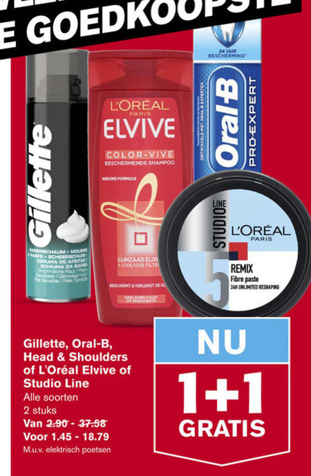 Elvive   shampoo folder aanbieding bij  Hoogvliet - details