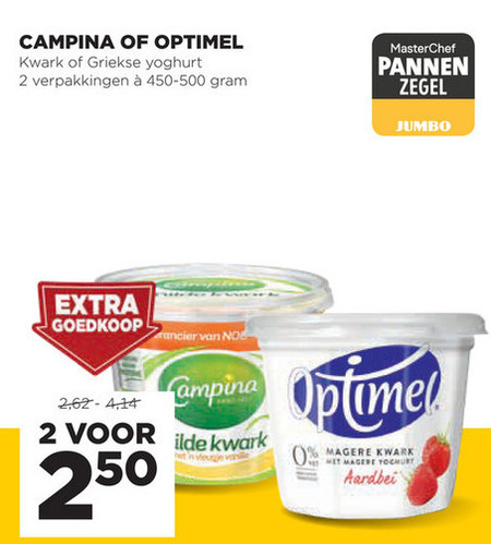 Campina   kwark folder aanbieding bij  Jumbo - details