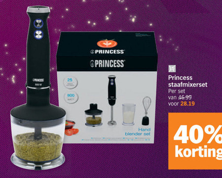 Princess   blender folder aanbieding bij  Albert Heijn - details