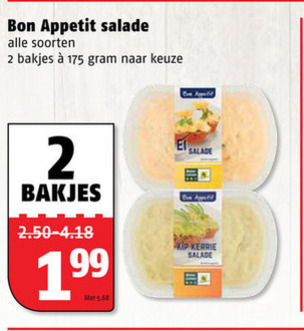 Bon Appetit   salade folder aanbieding bij  Poiesz - details